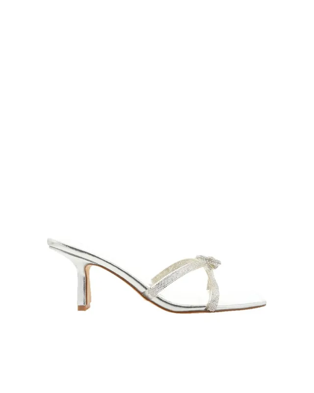 FABIA - SILVER METALLIC-DIAMANTE sold by Billini