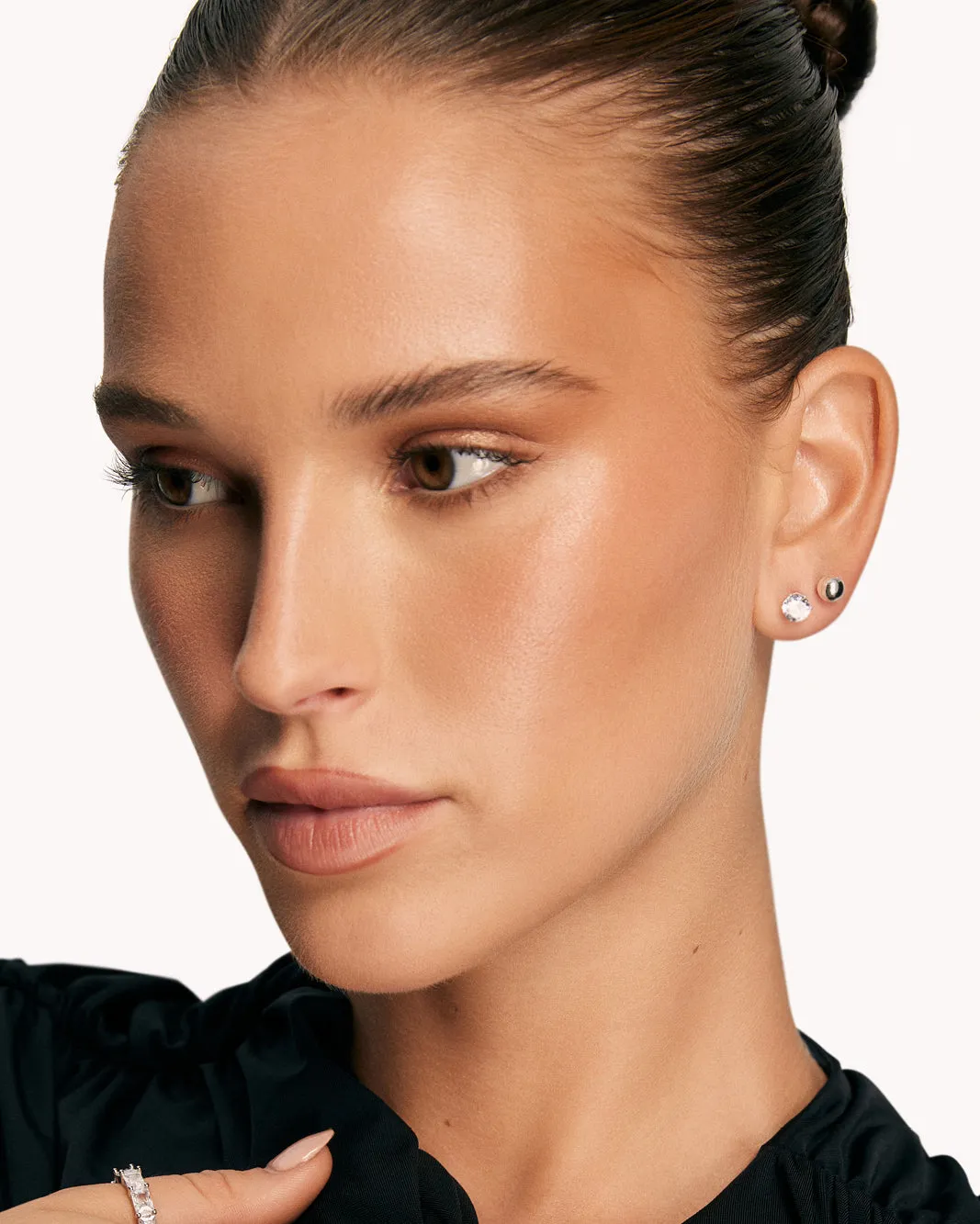 SIMARA STUD 6 PACK - SILVER-DIAMANTE sold by Billini product image thumbnail 3