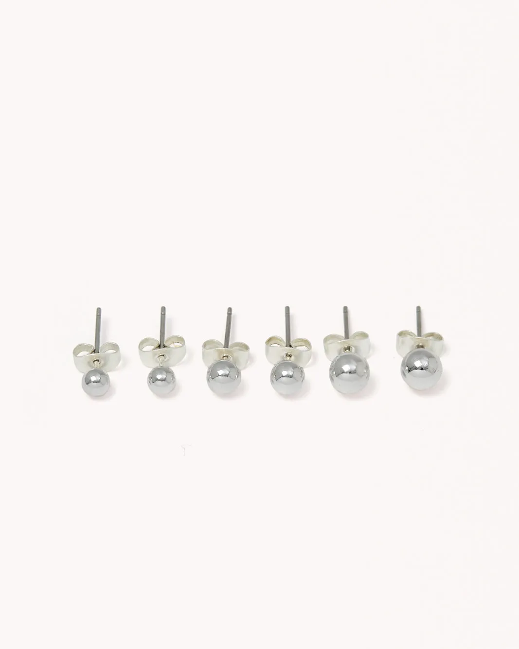 SIMARA STUD 6 PACK - SILVER-DIAMANTE sold by Billini product image thumbnail 5