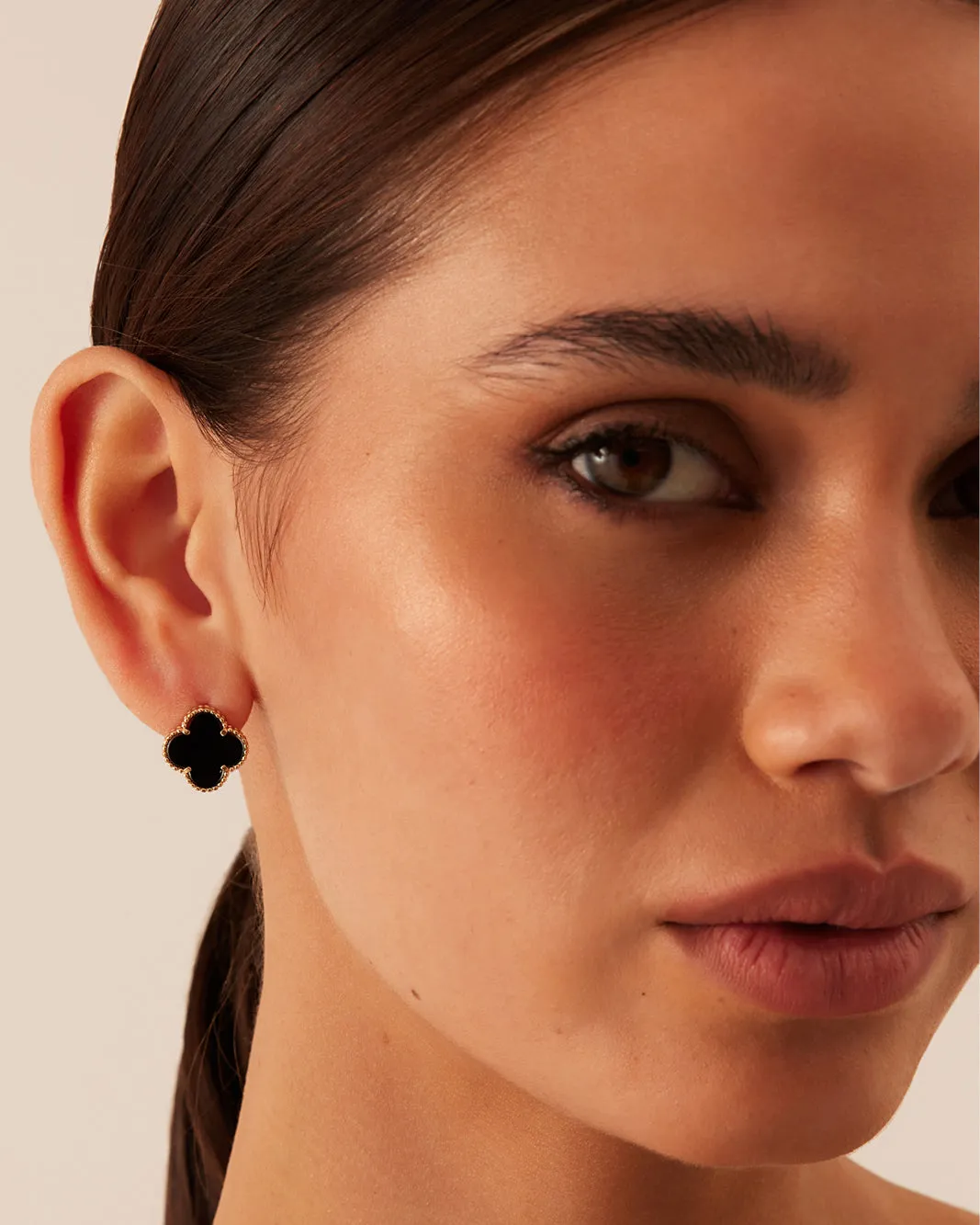 VANESSA EARRINGS - BLACK-GOLD sold by Billini product image thumbnail 2