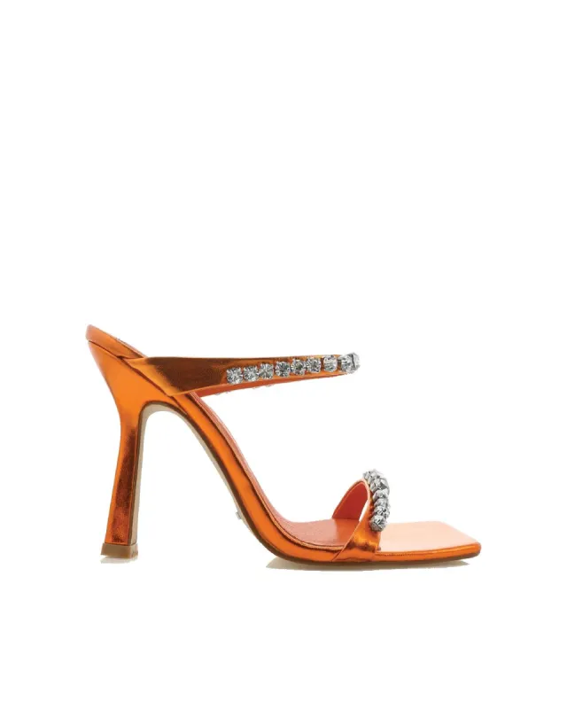 ORISON - ORANGE METALLIC-DIAMANTE sold by Billini