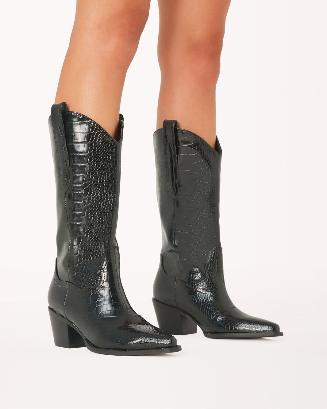 DEACON - SHINY BLACK CROC sold by Billini product image thumbnail 2