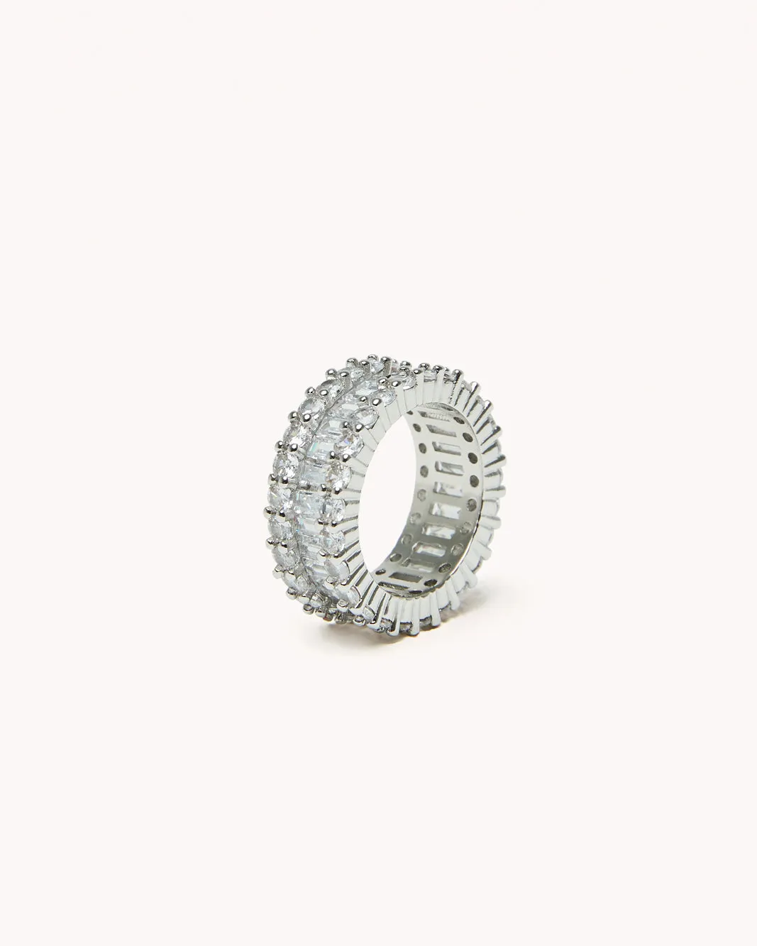 PACIFIC RING - SILVER-DIAMANTE sold by Billini product image thumbnail 2