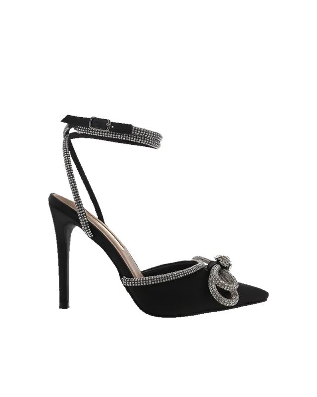 ELOPE - BLACK SATIN sold by Billini
