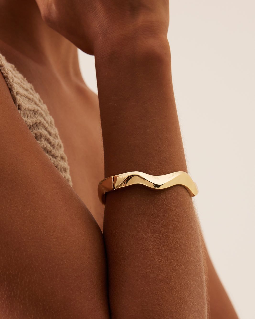 WILLOW BANGLE - GOLD sold by Billini product image thumbnail 4