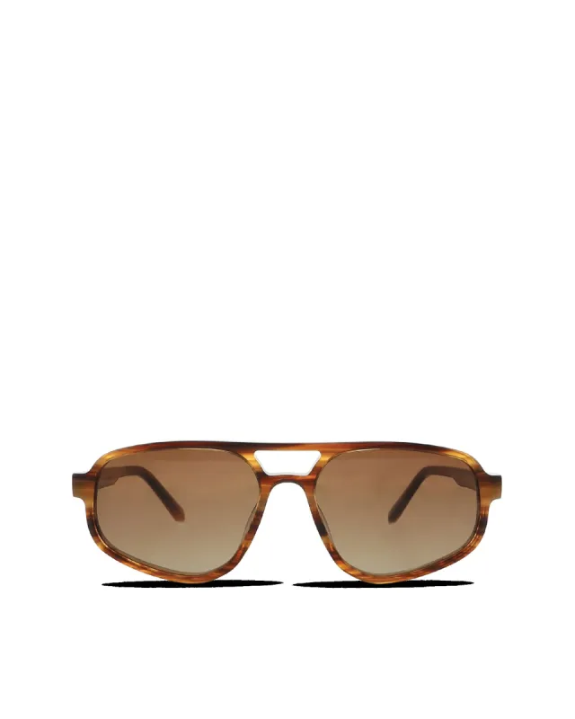 THE ASHLEY - STRIPE HONEY TORT-BROWN made by Billini