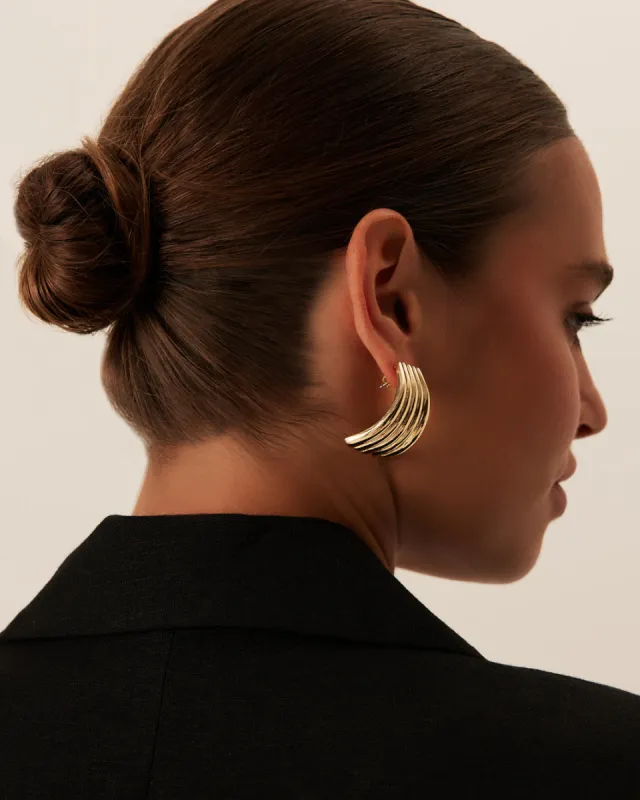 LUNA EARRING - GOLD made by Billini