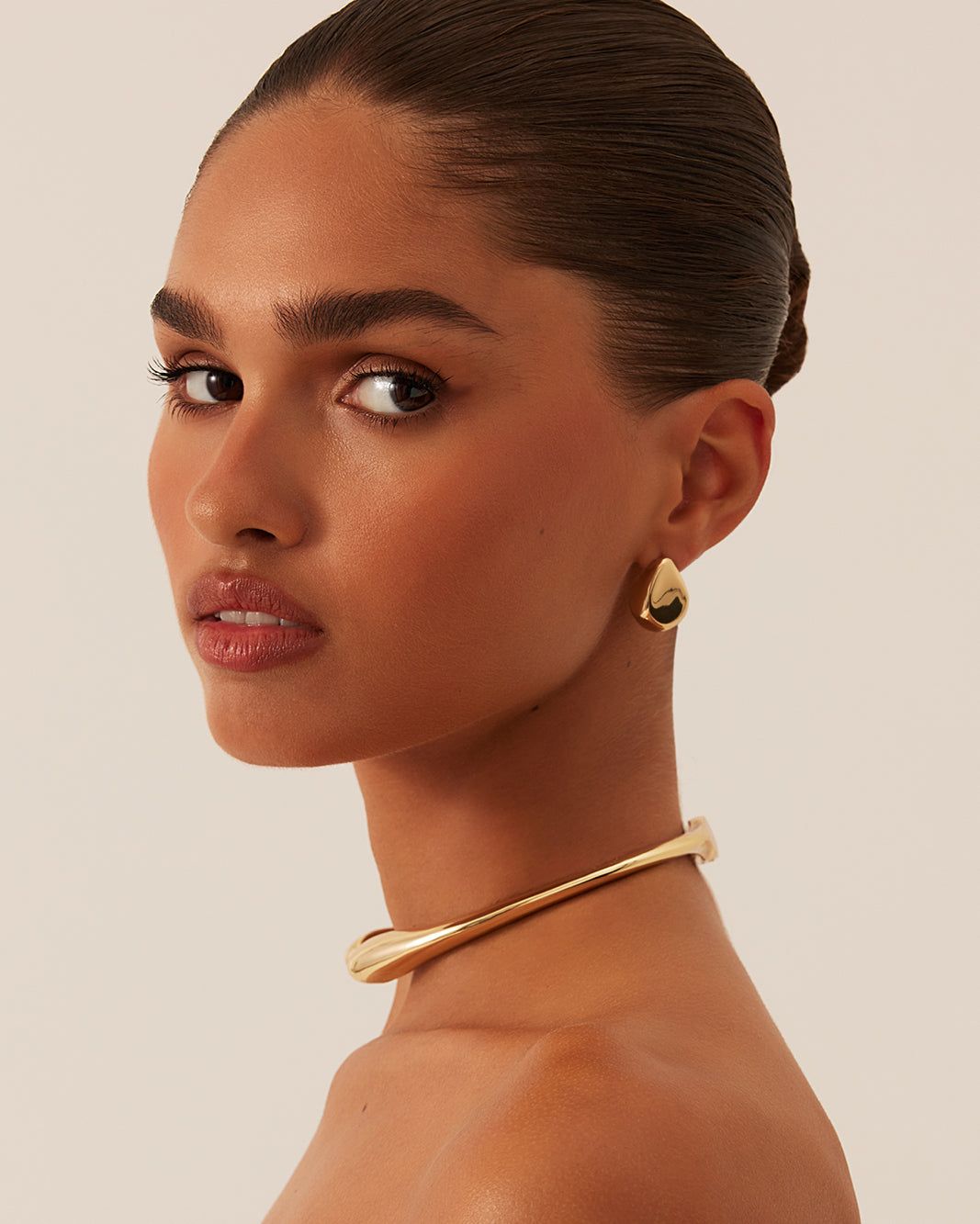 JADE EARRING - GOLD sold by Billini product image thumbnail 2