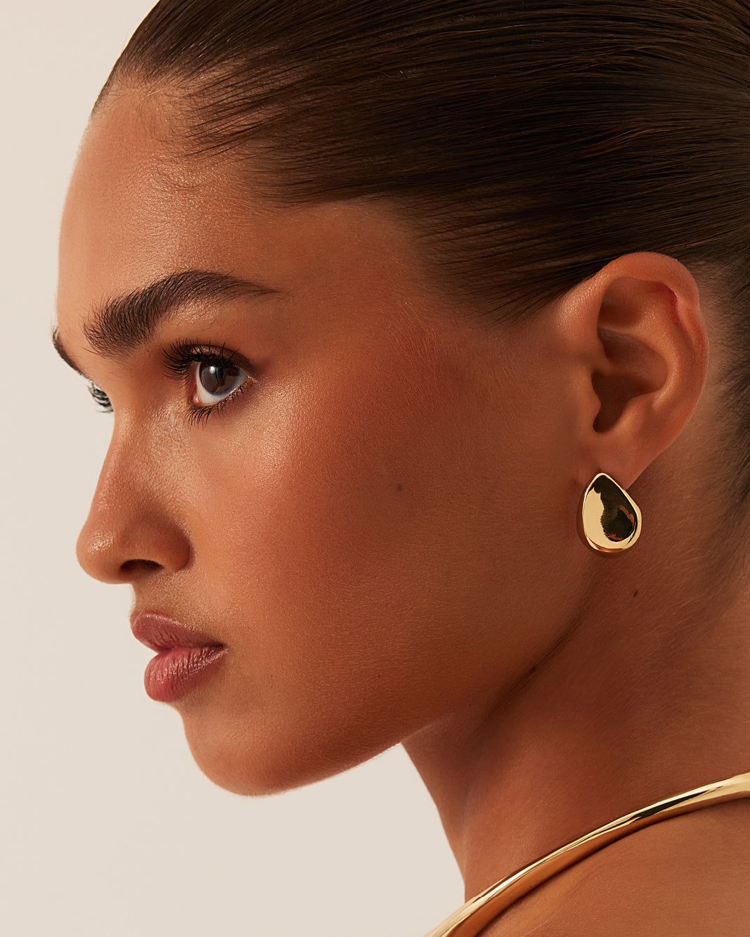 JADE EARRING - GOLD sold by Billini