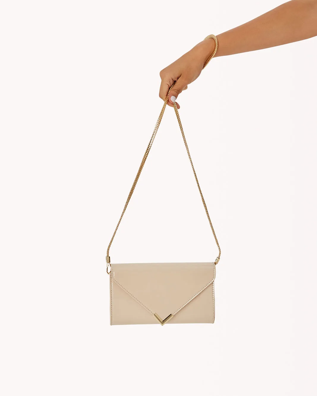KARLIE CLUTCH BAG - NUDE PATENT sold by Billini product image thumbnail 2