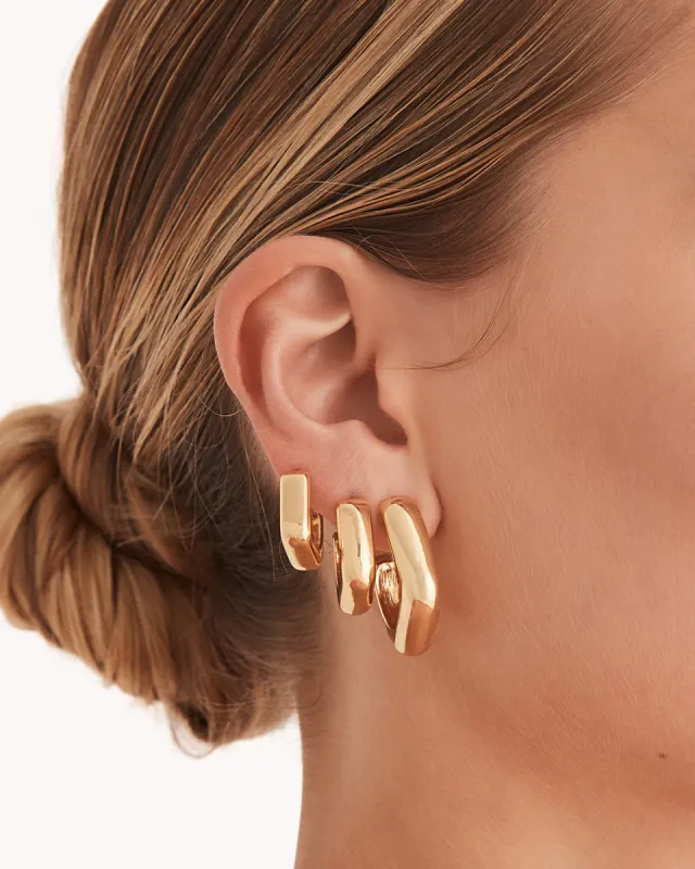 GRACINA EARRING 3 PACK - GOLD PLATED 18K sold by Billini