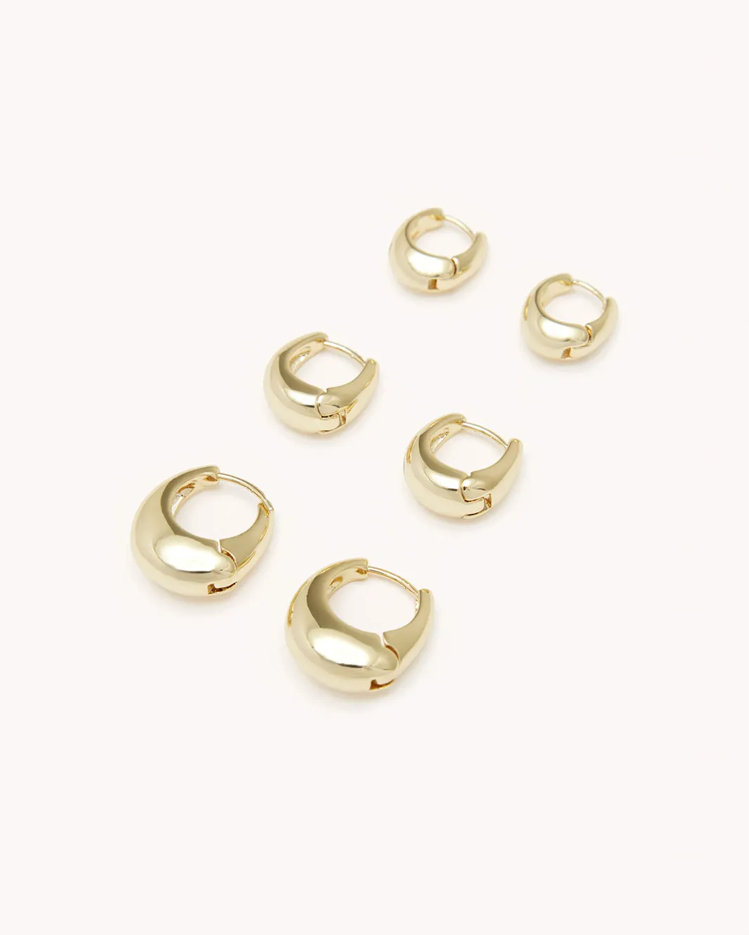 AVENA EARRING 3 PACK - GOLD PLATED 18K sold by Billini product image thumbnail 4
