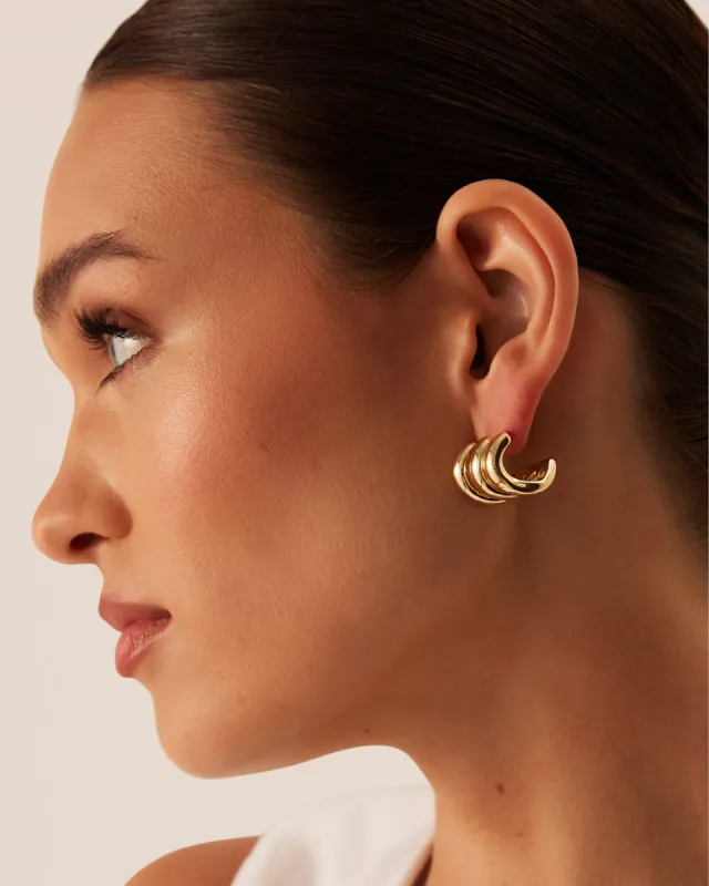 MAVE EARRING - GOLD sold by Billini