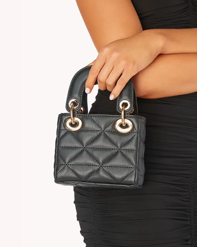 ARABELLA HANDLE BAG - BLACK sold by Billini