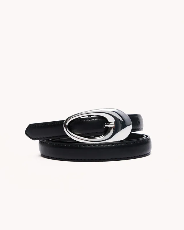 ALICIA BELT - BLACK-SILVER sold by Billini