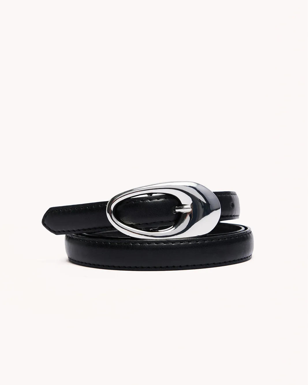 ALICIA BELT - BLACK-SILVER sold by Billini