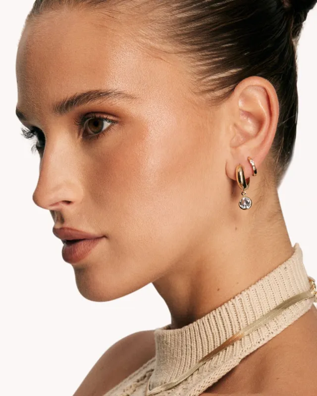 PEACHES EARRING 3 PACK - GOLD PLATED 18K-DIAMANTE sold by Billini