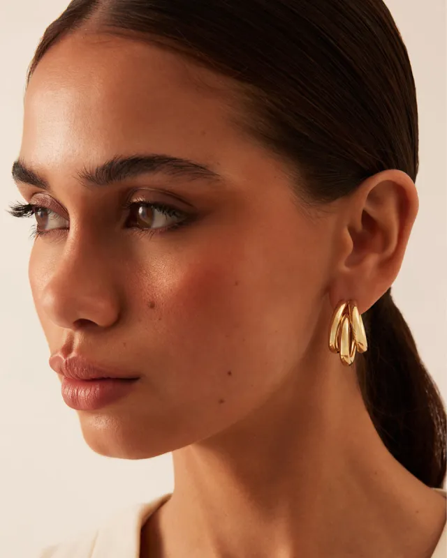 ISODORA EARRINGS - GOLD sold by Billini