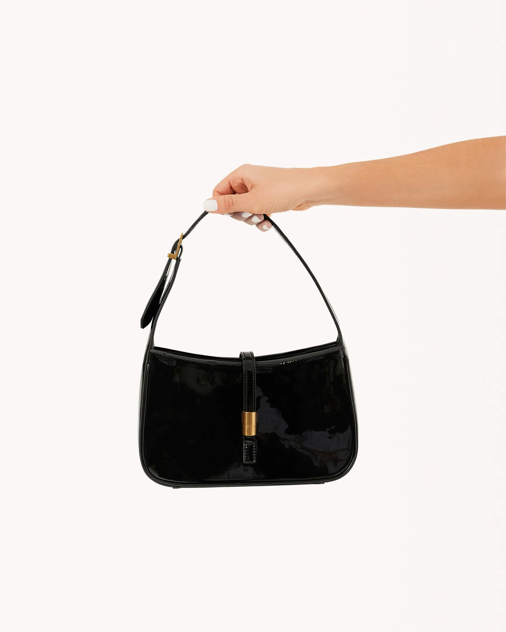 CLARA SHOULDER BAG - BLACK PATENT sold by Billini product image thumbnail 3