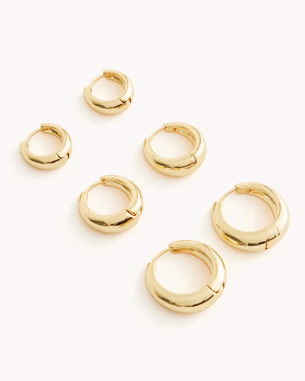 DIANCA 3 PACK EARRINGS - GOLD PLATED 18K sold by Billini product image thumbnail 5