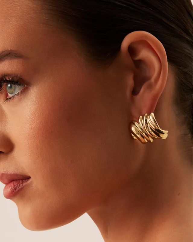 MAKENNA EARRING - GOLD sold by Billini