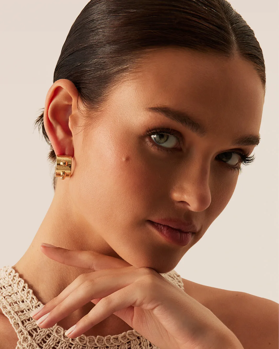 KEZIAH EARRINGS - GOLD sold by Billini product image thumbnail 5