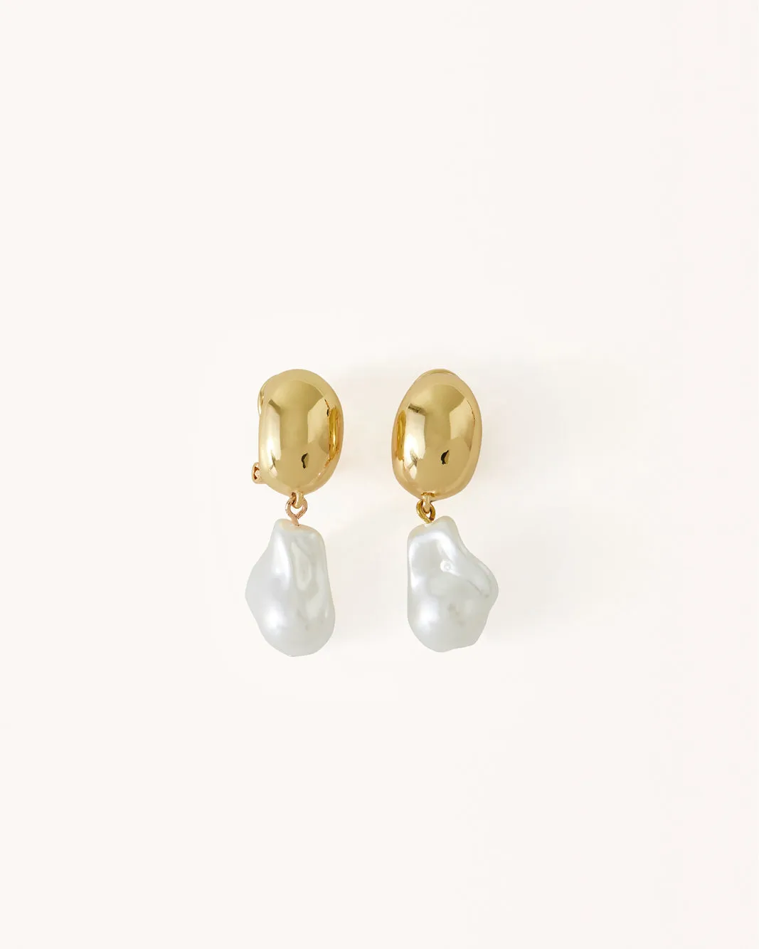 ELLE EARRING - GOLD-PEARL sold by Billini