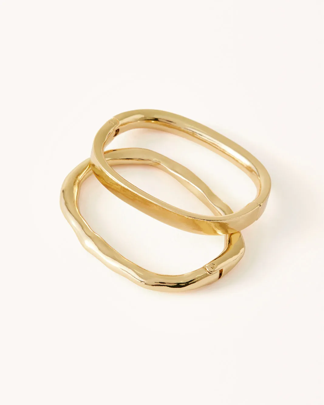 CARTER BANGLE 2 PACK - GOLD sold by Billini product image thumbnail 2