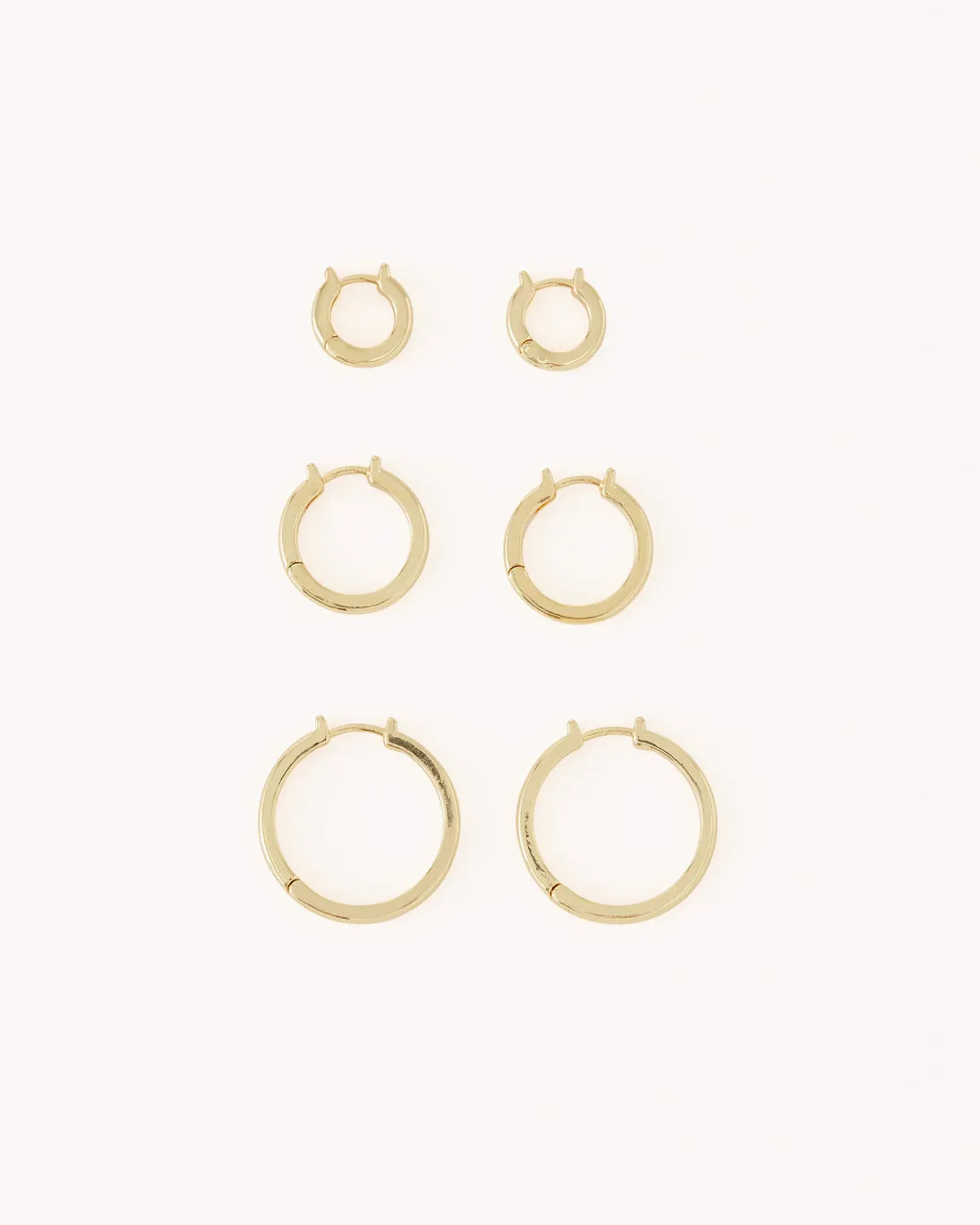 ADELINE EARRING 3 PACK - GOLD PLATED 18K sold by Billini product image thumbnail 4