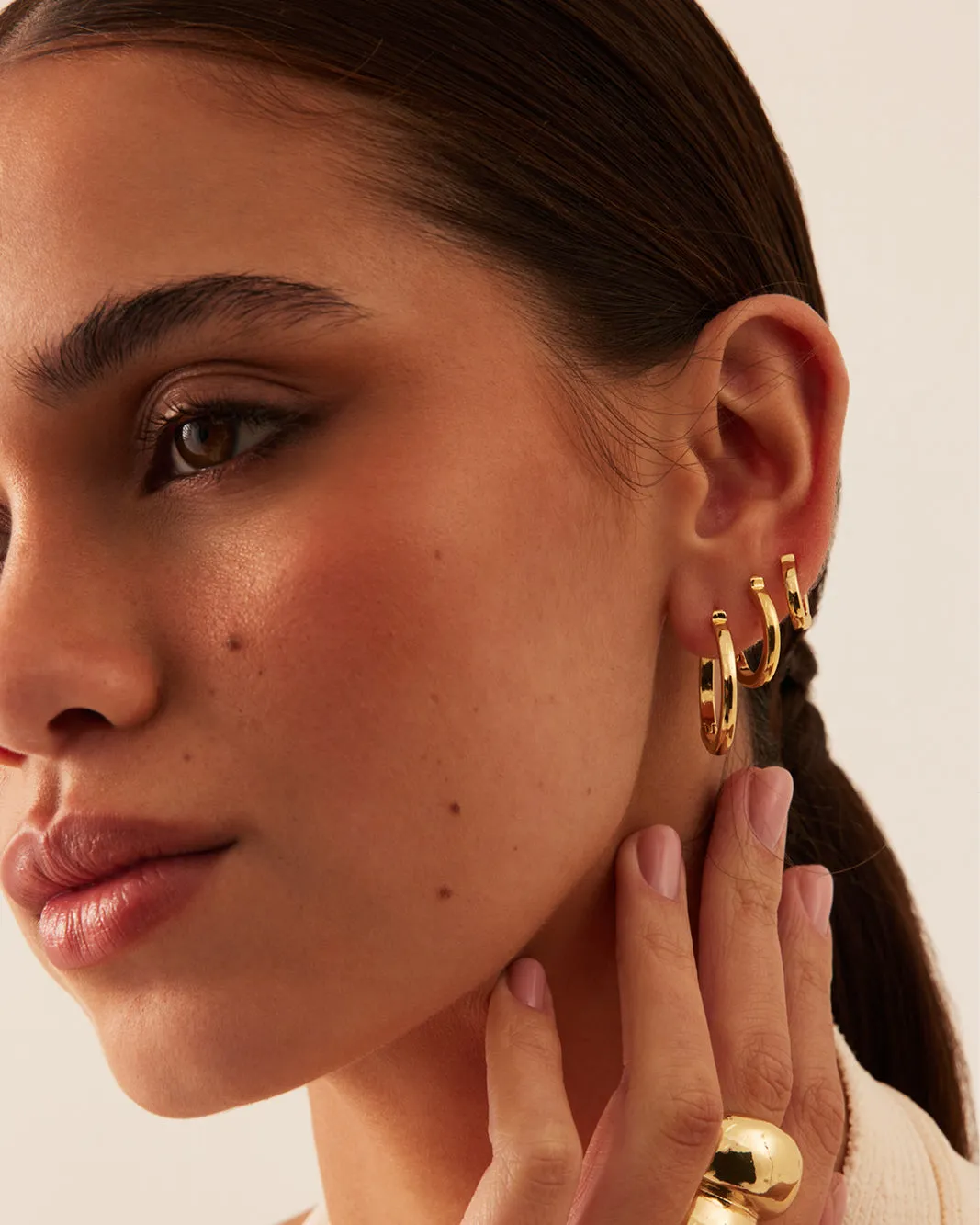 ADELINE EARRING 3 PACK - GOLD PLATED 18K sold by Billini product image thumbnail 5