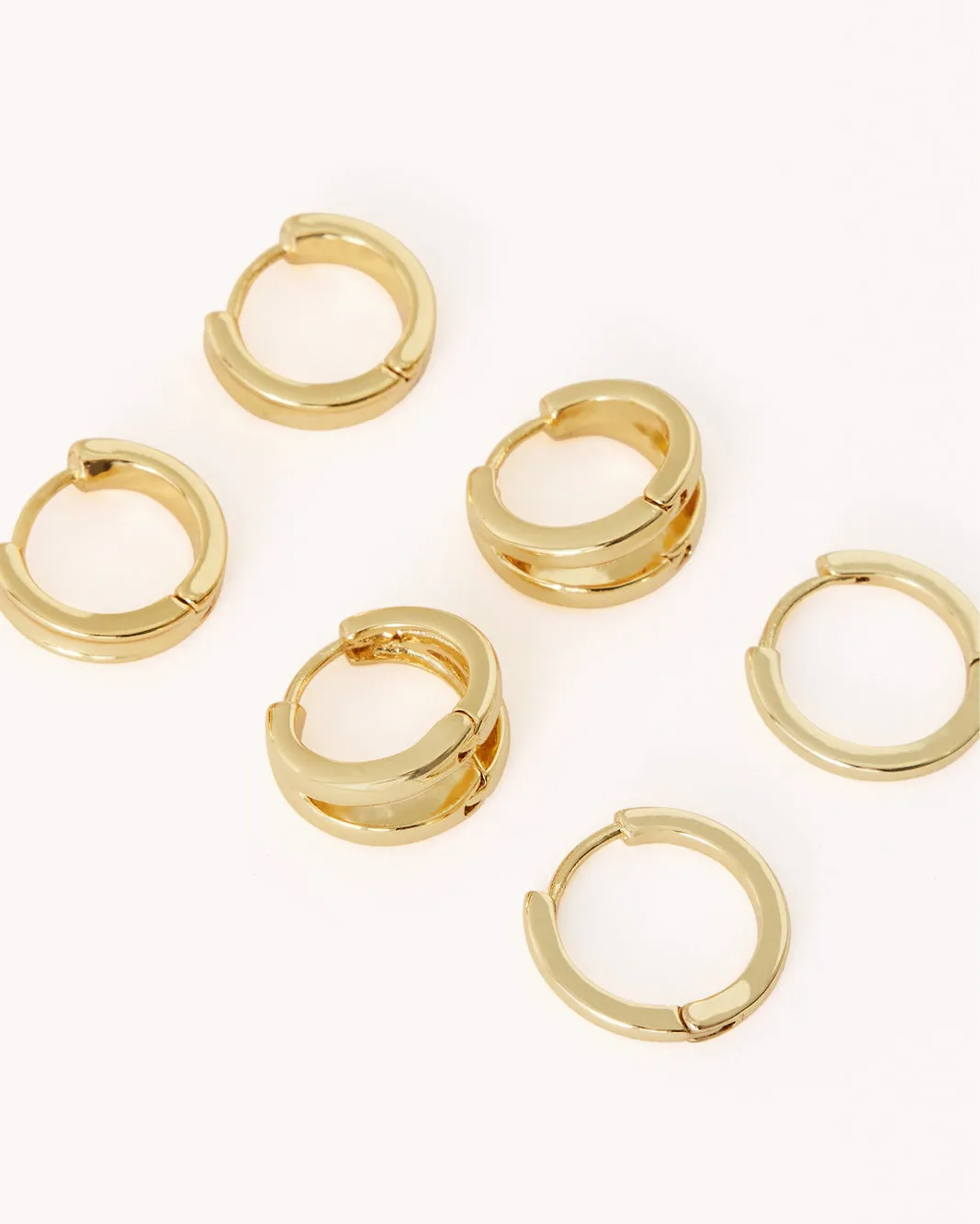 SERENITY EARRING 3 PACK - GOLD PLATED 18K sold by Billini product image thumbnail 3