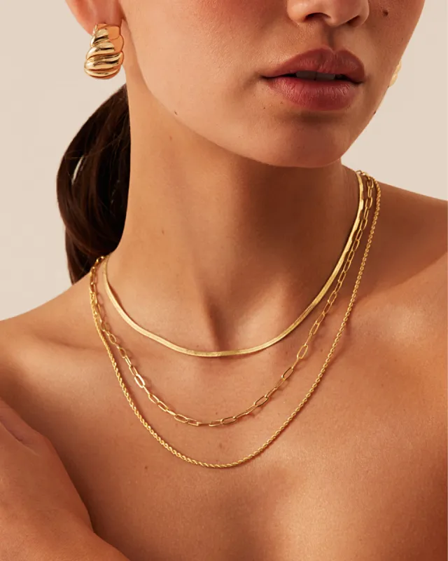 CATALINA NECKLACE PACK - GOLD PLATED 18K sold by Billini