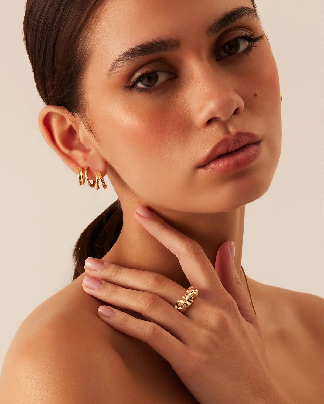 HALLIE RING - GOLD sold by Billini product image thumbnail 3