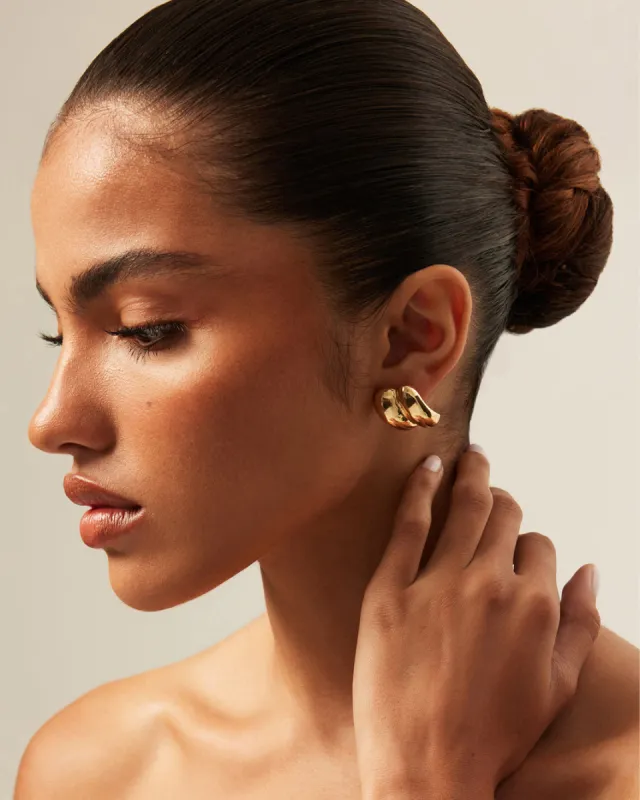 KELLIE EARRINGS - GOLD sold by Billini
