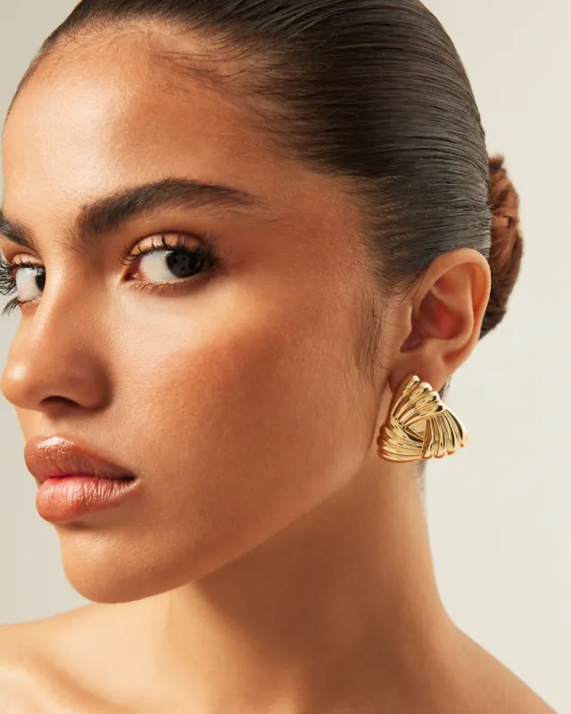 ANGELINA EARRINGS - GOLD sold by Billini