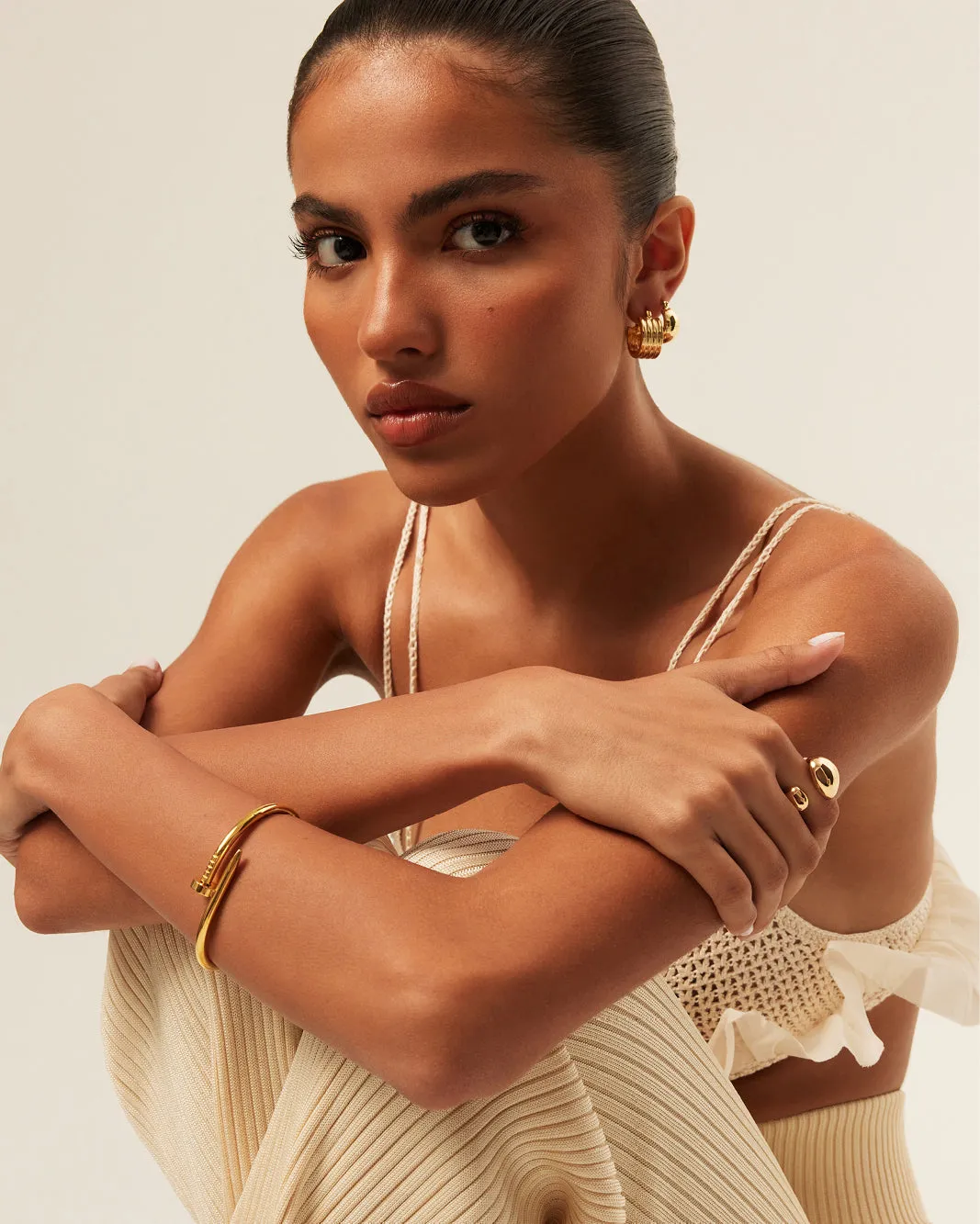 CINDY EARRING 2 PACK - GOLD PLATED 18K sold by Billini product image thumbnail 3