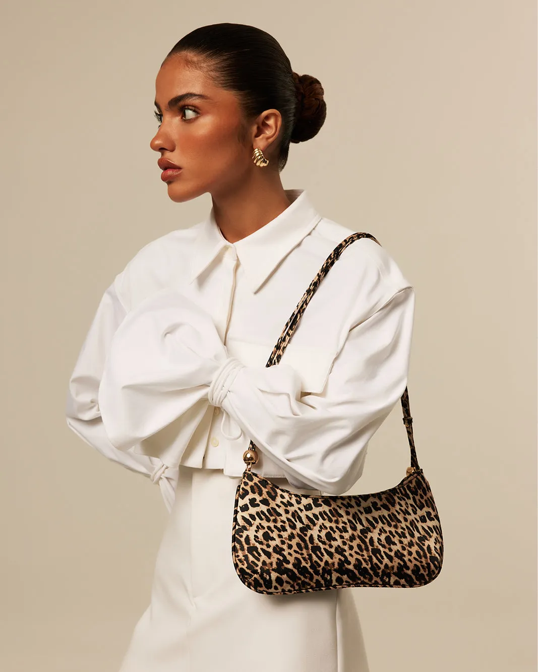 ROSABELLE SHOULDER BAG - LEOPARD SATIN sold by Billini product image thumbnail 3