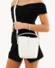 HAZEL HANDLE BAG - BONE sold by Billini