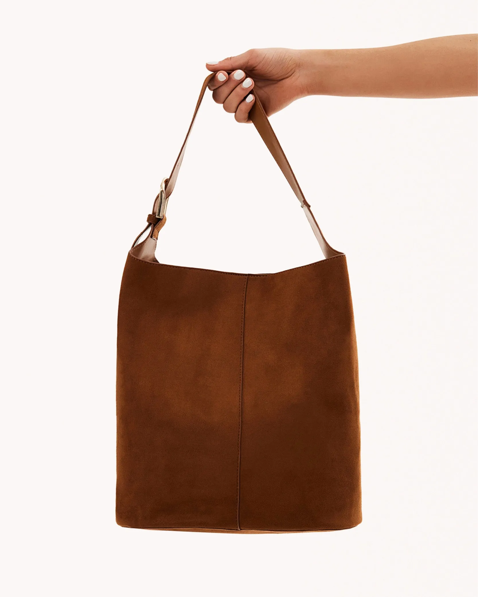 CALI SHOULDER BAG - TAN SUEDE sold by Billini product image thumbnail 2