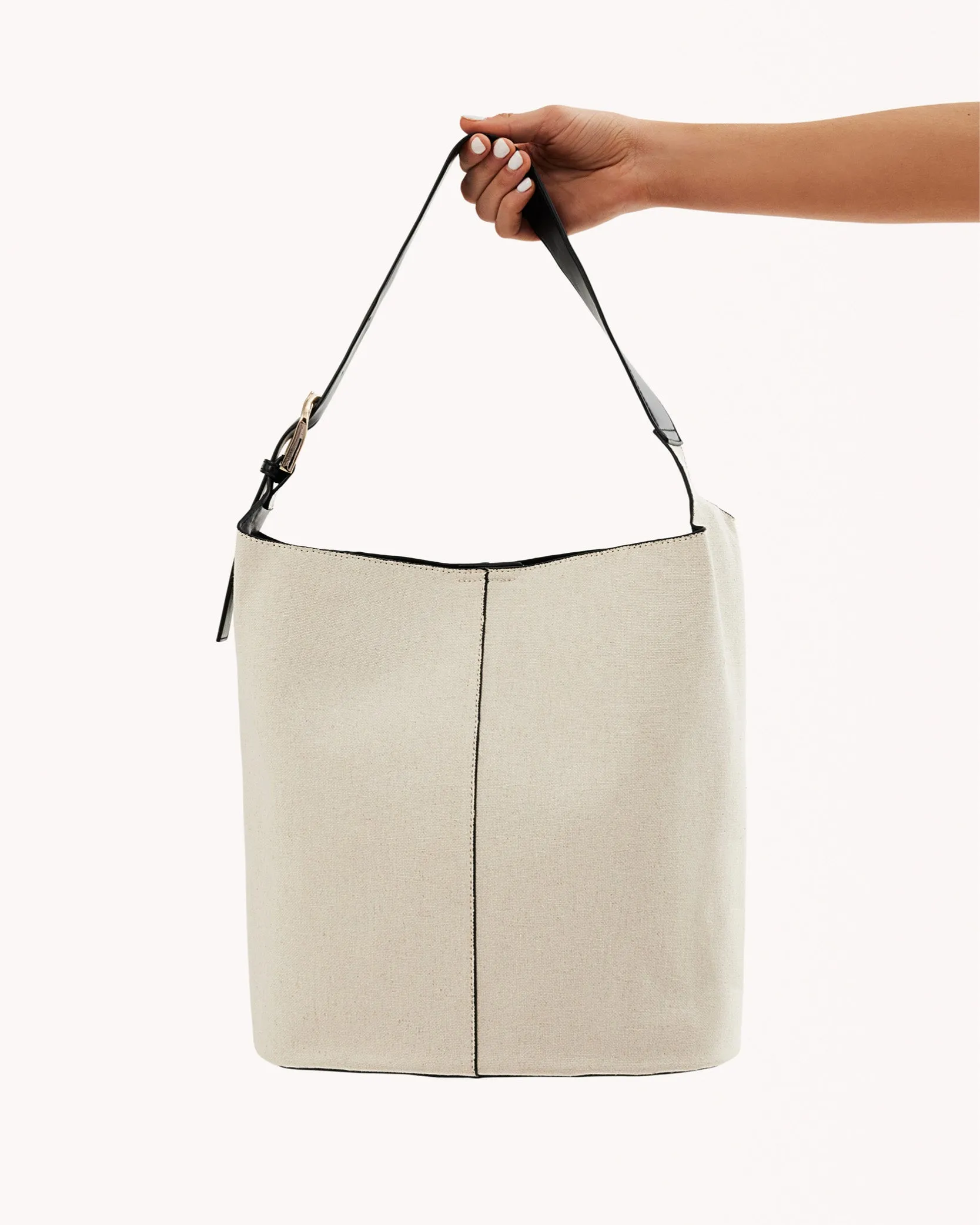 CALI SHOULDER BAG - BONE LINEN sold by Billini
