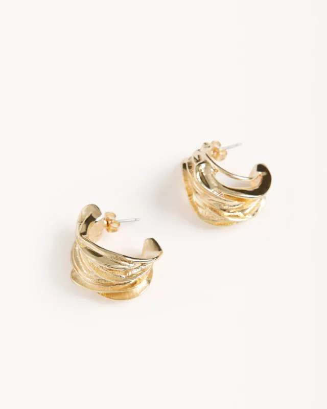 ALEENA EARRINGS - GOLD sold by Billini