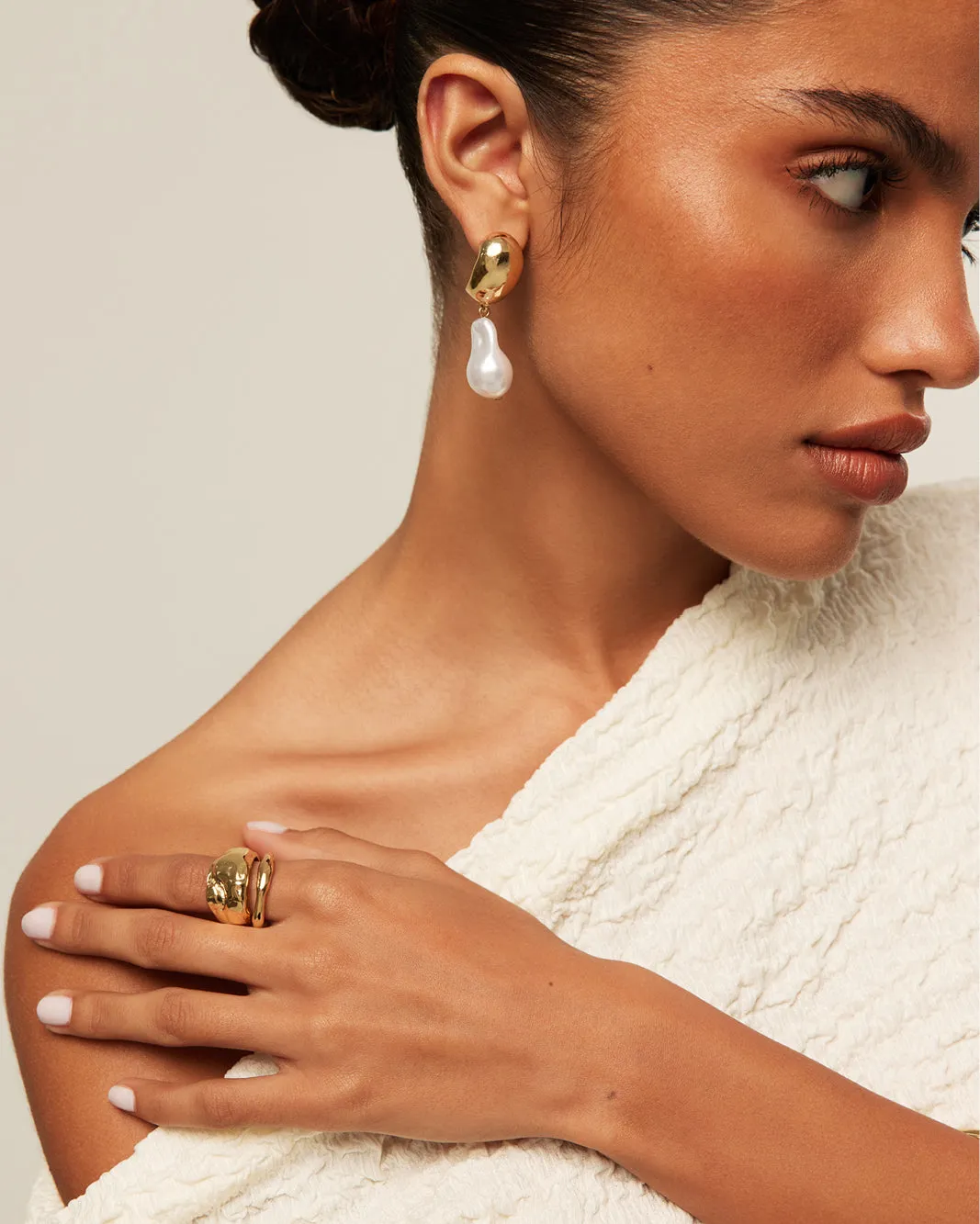 AMINA RING - GOLD sold by Billini product image thumbnail 3