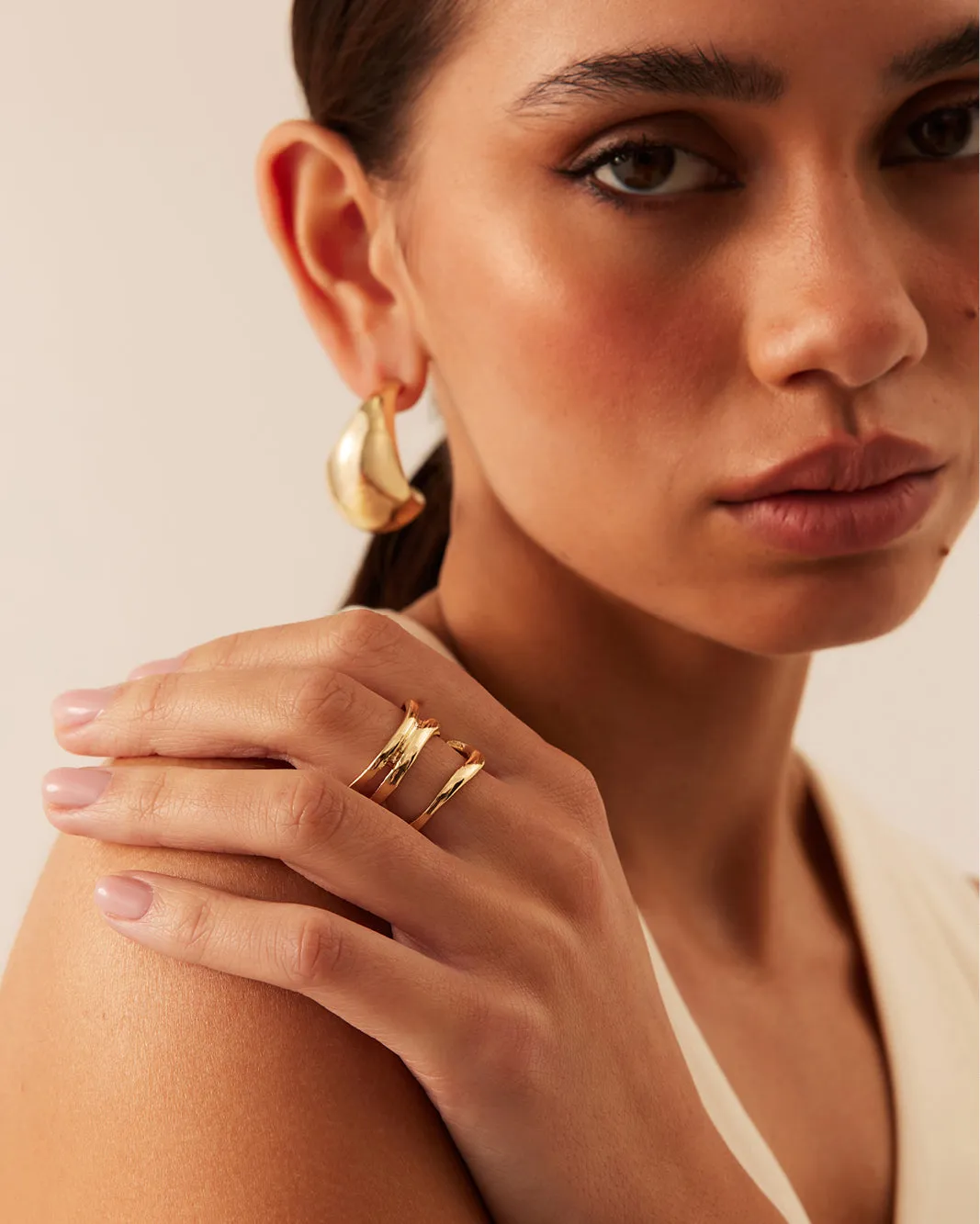 LARISA RING - GOLD sold by Billini product image thumbnail 4