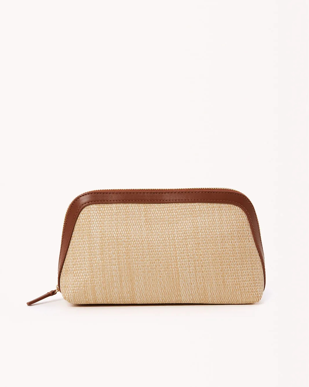 ZIP COSMETIC CASE - NATURAL RAFFIA sold by Billini product image thumbnail 3