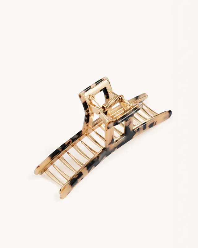 RESIN METAL CLAW CLIP - BLONDE TORT-GOLD sold by Billini