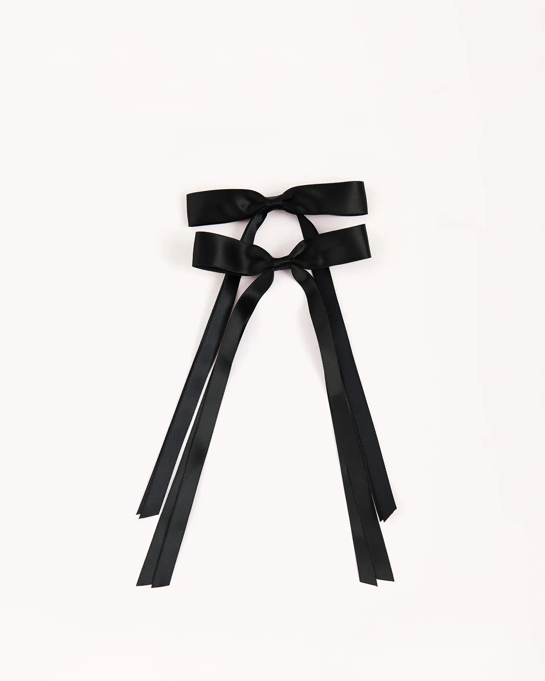 BOW HAIR CLIP 2 PACK - BLACK sold by Billini