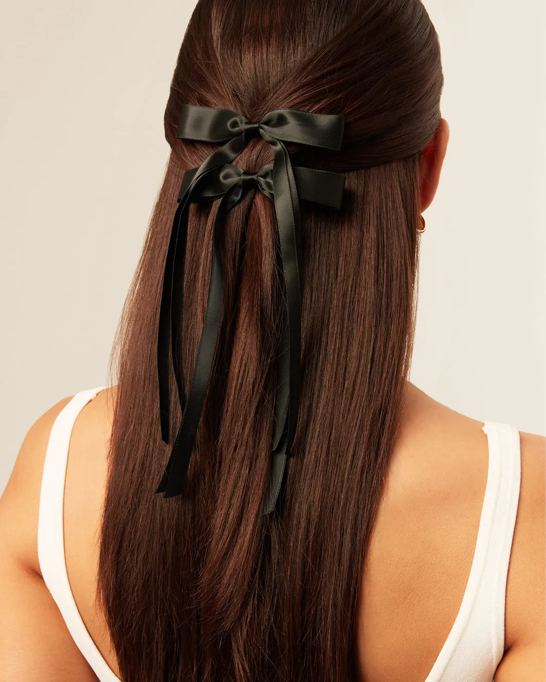 BOW HAIR CLIP 2 PACK - BLACK sold by Billini product image thumbnail 2