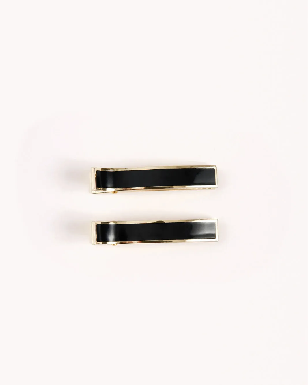 ENAMEL HAIR CLIP - BLACK sold by Billini