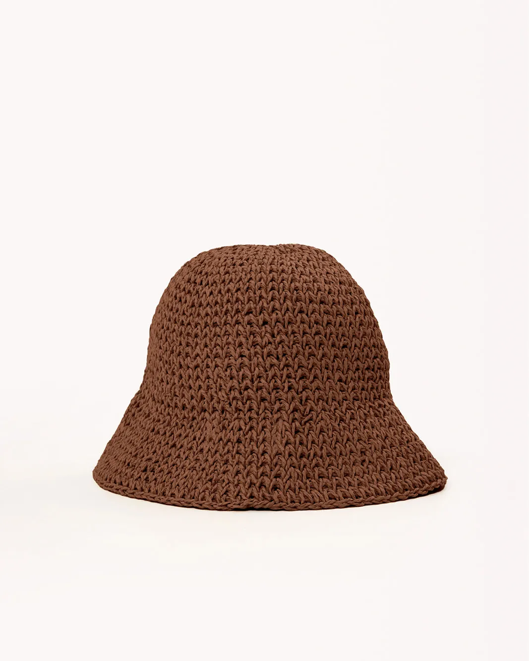 STRAW BUCKET HAT - BROWN RAFFIA sold by Billini product image thumbnail 3