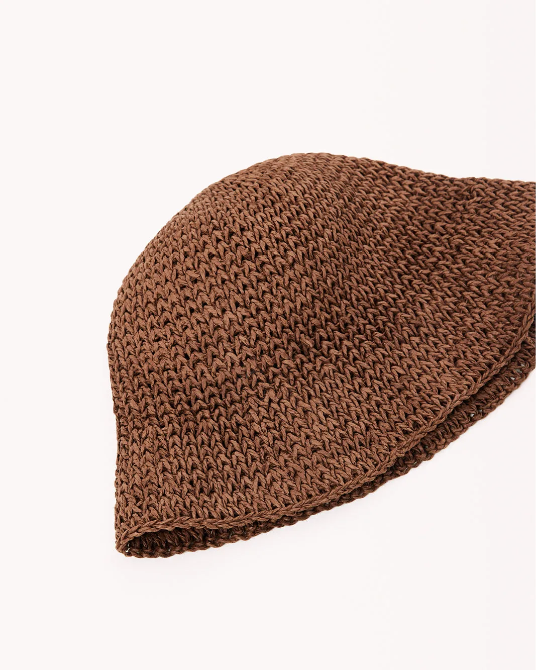 STRAW BUCKET HAT - BROWN RAFFIA sold by Billini product image thumbnail 2
